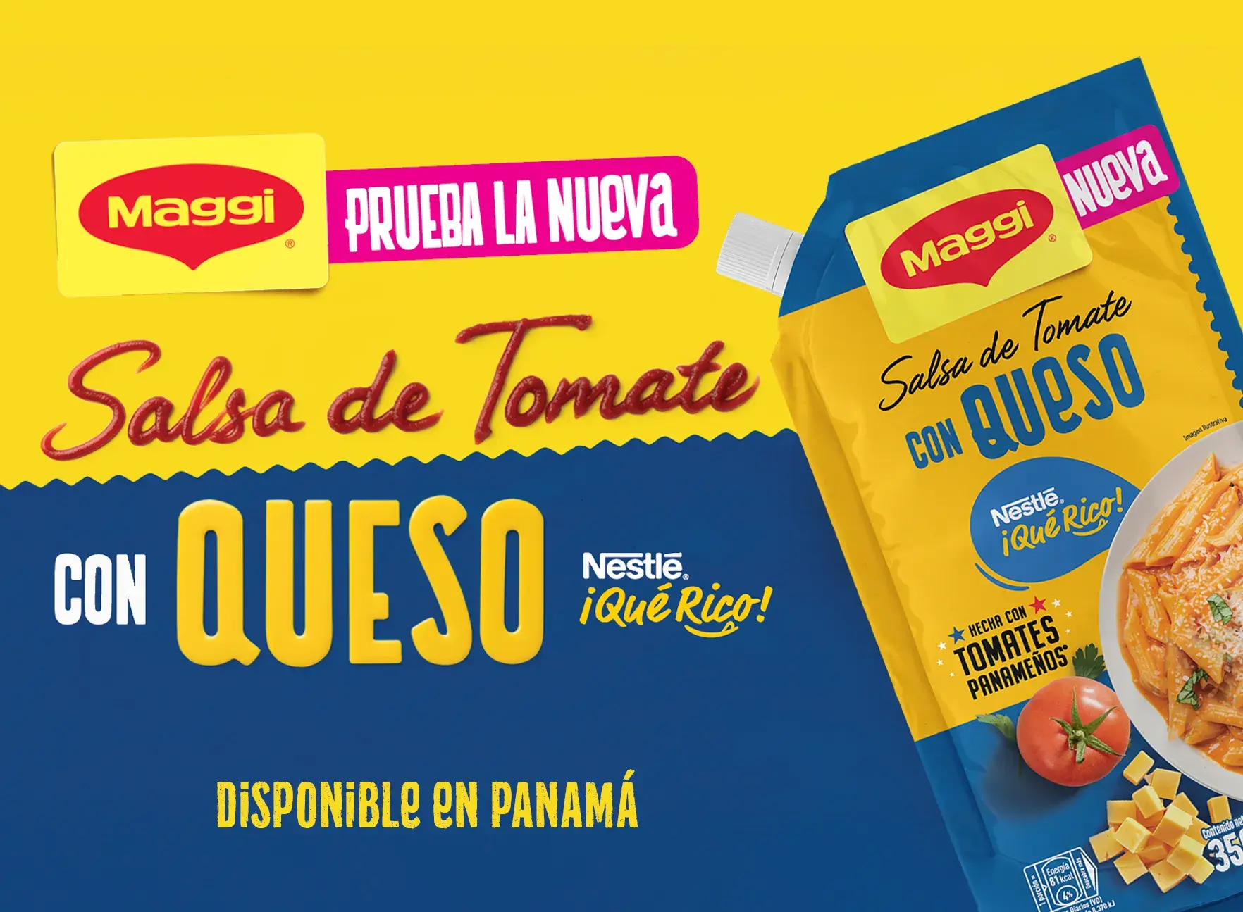 Banner Salsa de Tomate con Queso Maggi Banner Salsa de Tomate con Queso Maggi